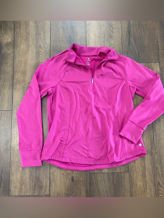 Apana Tops - Pink Apana Quarter Zip Athletic Pullover, Size L